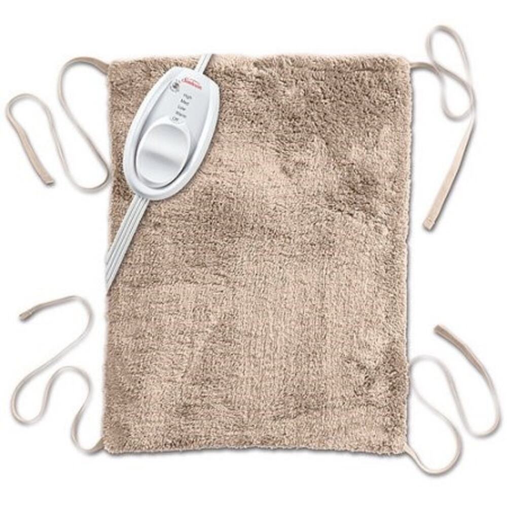 Sunbeam Ultra Soft Vinyl Heating Pad With Straps Model 000835‑915‑001